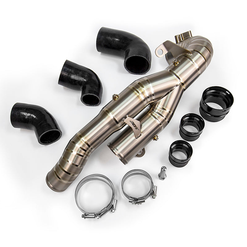 Load image into Gallery viewer, JDY BMW G8X S58 Titanium Charge Pipe
