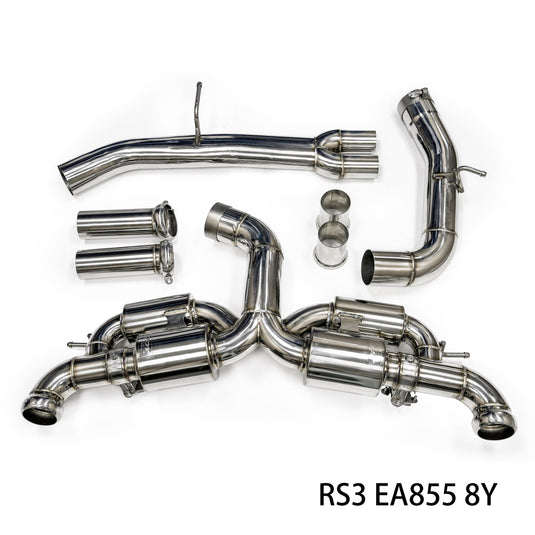 JDY Performance Racing Stainless Steel Exhaust - RS3 8Y.1 Sedan & Hatch