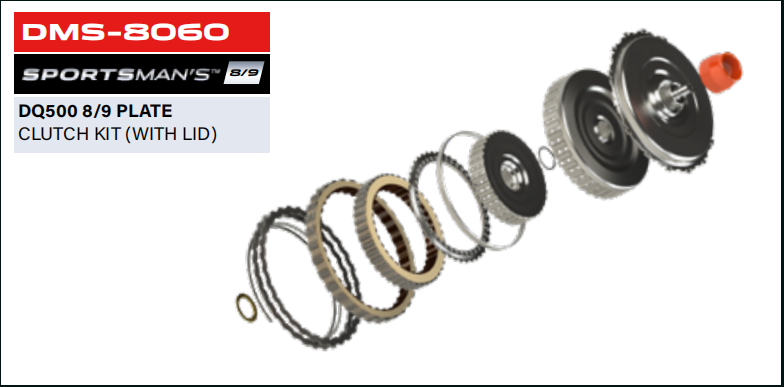 Load image into Gallery viewer, Dodson Motorsport DQ500 Sportsman's 8/9 Clutch Kit (With Lid)
