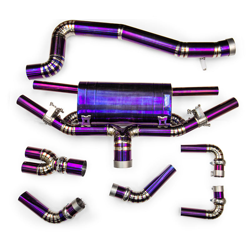 Load image into Gallery viewer, JDY 2.5T RS3/TTRS 8V/8S Racing Titanium Exhaust - Catback
