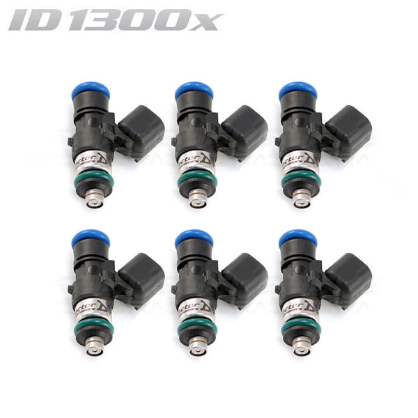 Load image into Gallery viewer, Injector Dynamics ID1300-XDS 34mm Injectors Set of 6 w/14mm Top &amp; 14mm Lower O-Ring
