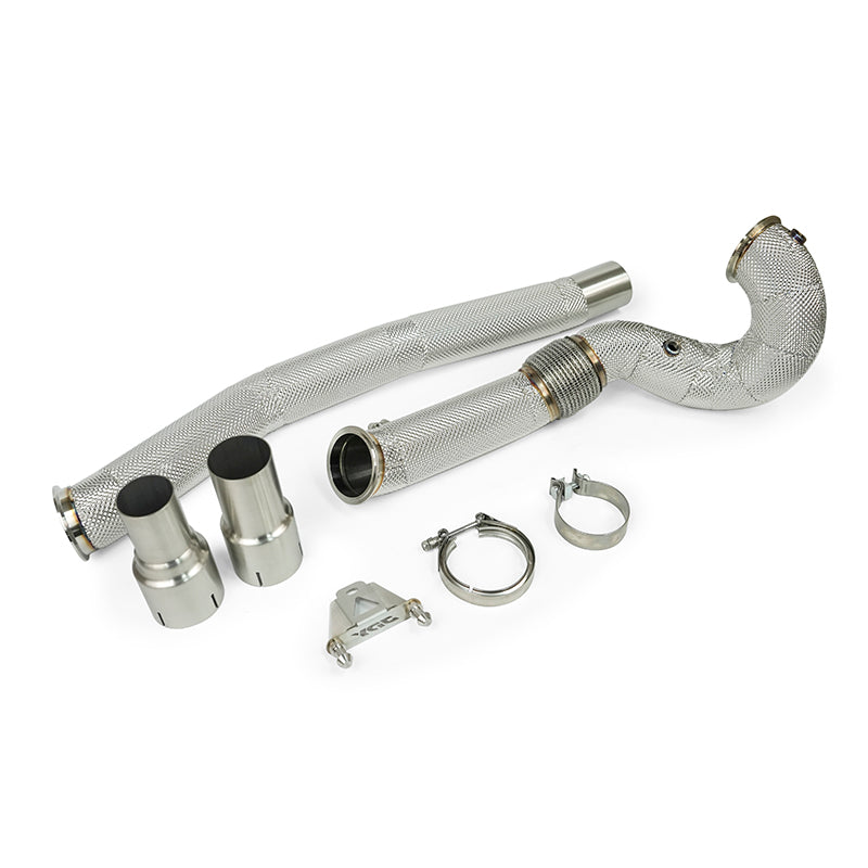 Load image into Gallery viewer, JDY 4" Catless Downpipe for Gen4 MQB MK8R Golf / S3 8Y / Tiguan R

