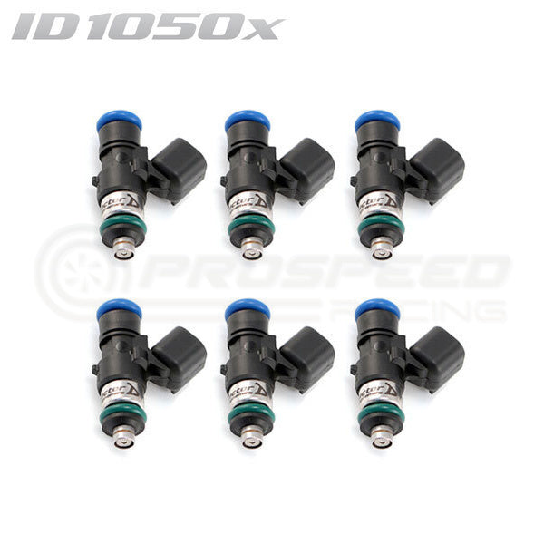 Load image into Gallery viewer, Injector Dynamics ID1050-XDS 34mm Injectors Set of 6 w/14mm Top &amp; 14mm Lower O-Ring
