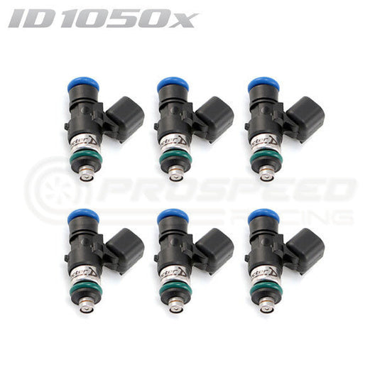 Injector Dynamics ID1050-XDS 34mm Injectors Set of 6 w/14mm Top & 14mm Lower O-Ring
