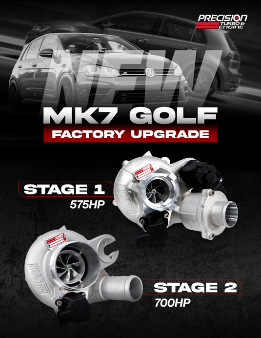 Precision Turbo PTE MQB IS38 575hp-700hp for MK7 Golf/ S3 8V. EA888.3
